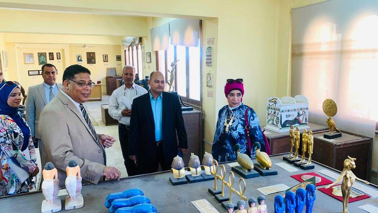 The President of Luxor University Inspects Preparations for the New Academic Year at the Faculty of Archaeology