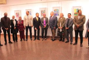 President of Luxor University Inaugurates 3 Art Exhibitions by Faculty of Fine Arts Professors